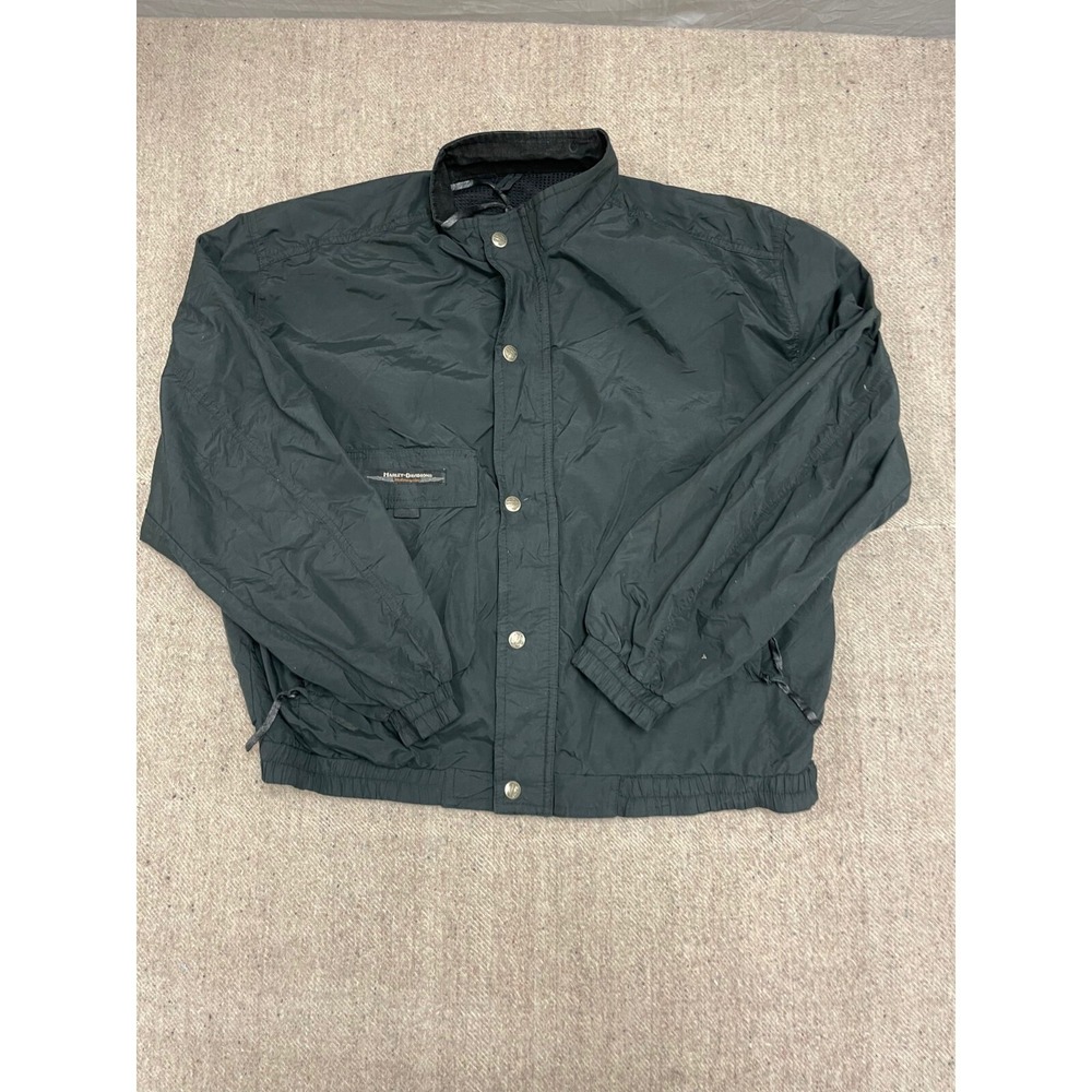 Vintage Harley Davidson Windbreaker Jacket Men XL Black 1990s Harley-Davidson